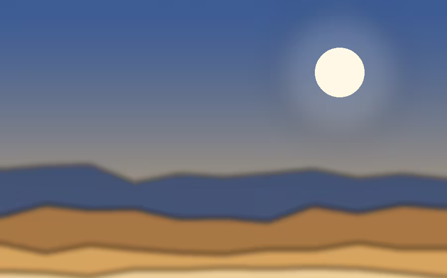 Sunset camel safari near Jaisalmer