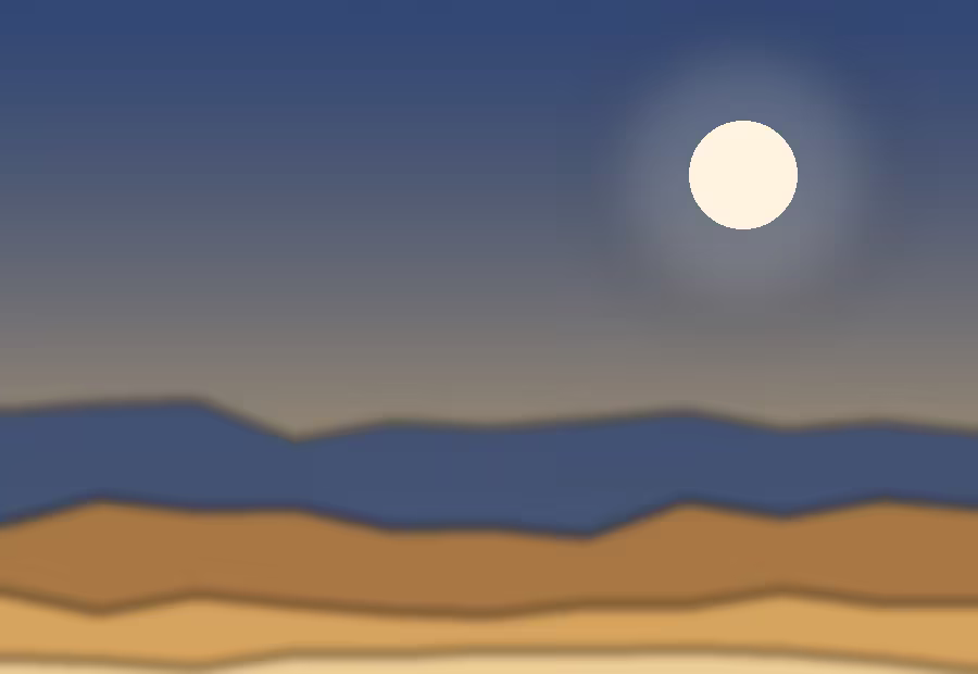 Winter morning desert camp experience